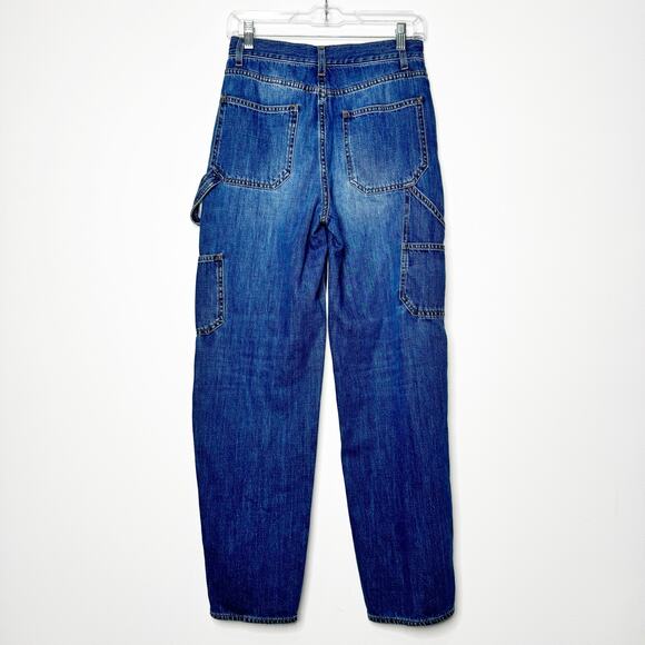 ME+EM Authentic Relaxed Carpenter Jeans Utility Straight Medium Wash Size 25 - Picture 6 of 9